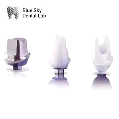 ซื้อ อุปกรณ์ที่กําหนดเอง Zirconia Abutment ด้วย Titanium Base Blue Sky Implant online manufacture
